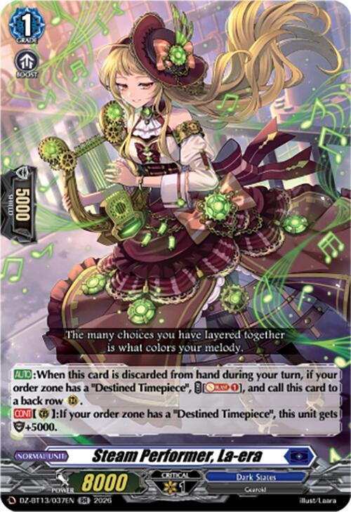 Steam Performer, La-era, DZ-BT13: Parallactic Clash DZ-BT13/037EN