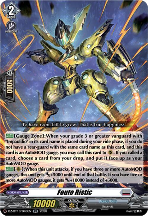 Feuto Ristic, DZ-BT13: Parallactic Clash DZ-BT13/040EN
