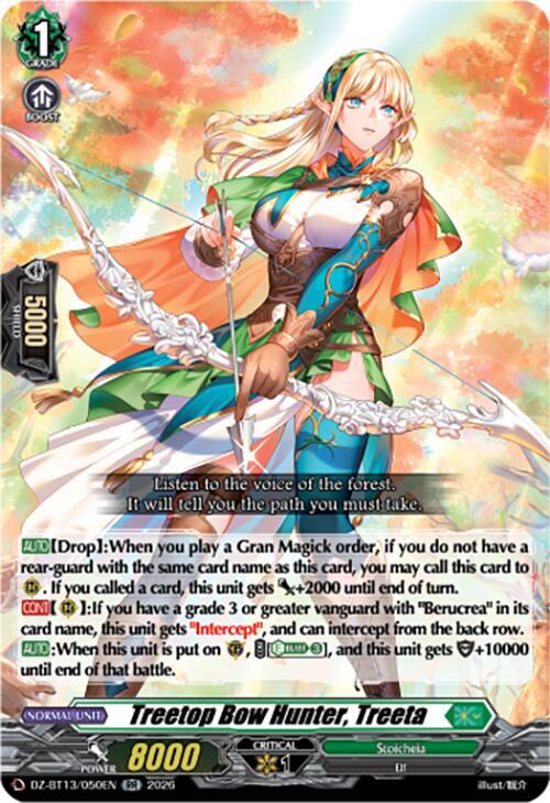 Treetop Bow Hunter, Treeta, DZ-BT13: Parallactic Clash DZ-BT13/050EN