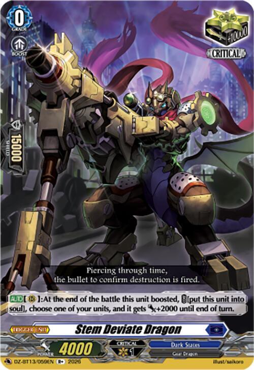 Stem Deviate Dragon, DZ-BT13: Parallactic Clash DZ-BT13/059EN