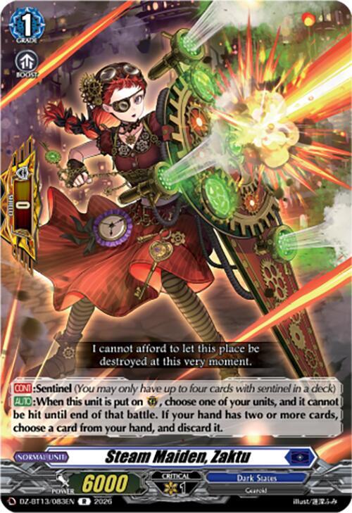 Steam Maiden, Zaktu, DZ-BT13: Parallactic Clash DZ-BT13/083EN