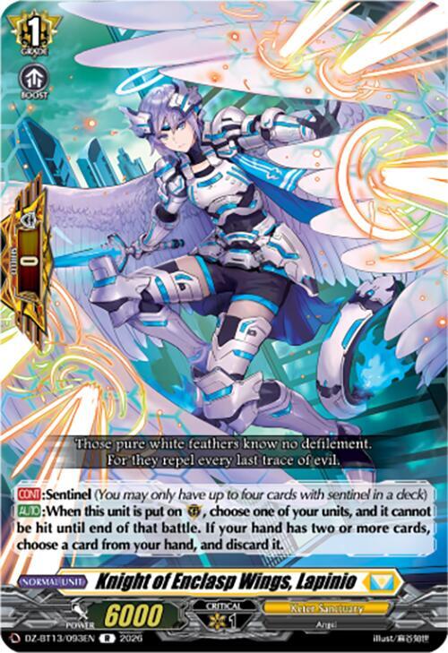 Knight of Enclasp Wings, Lapinio, DZ-BT13: Parallactic Clash DZ-BT13/093EN