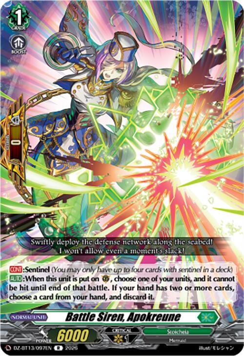 Battle Siren, Apokreune, DZ-BT13: Parallactic Clash DZ-BT13/097EN