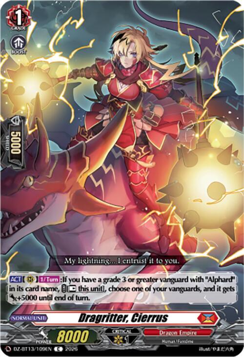 Dragritter, Cierrus, DZ-BT13: Parallactic Clash DZ-BT13/109EN