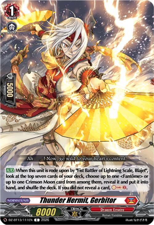 Thunder Hermit, Gerbitor, DZ-BT13: Parallactic Clash DZ-BT13/111EN