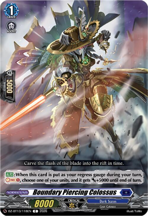 Boundary Piercing Colossus, DZ-BT13: Parallactic Clash DZ-BT13/118EN