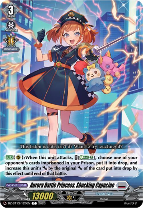 Aurora Battle Princess, Shocking Capucine, DZ-BT13: Parallactic Clash DZ-BT13/120EN