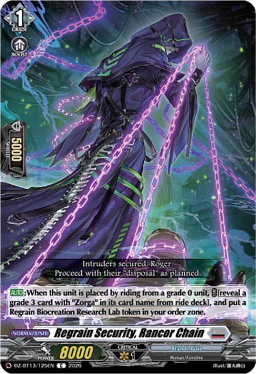 Regrain Security, Rancor Chain, DZ-BT13: Parallactic Clash DZ-BT13/125EN