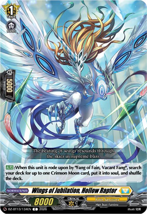 Wings of Jubilation, Hollow Raptor, DZ-BT13: Parallactic Clash DZ-BT13/134EN
