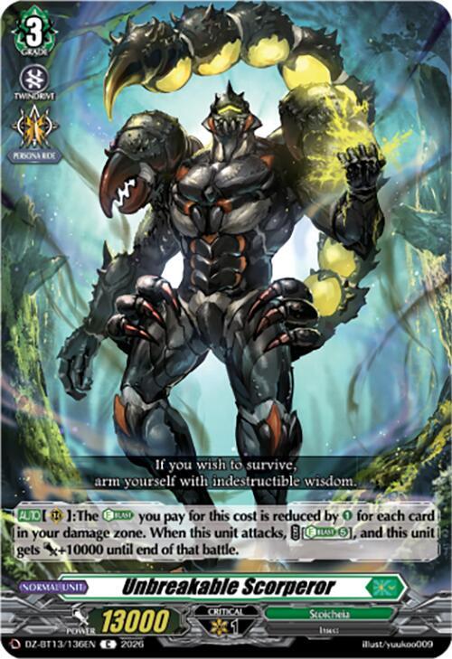 Unbreakable Scorperor, DZ-BT13: Parallactic Clash DZ-BT13/136EN