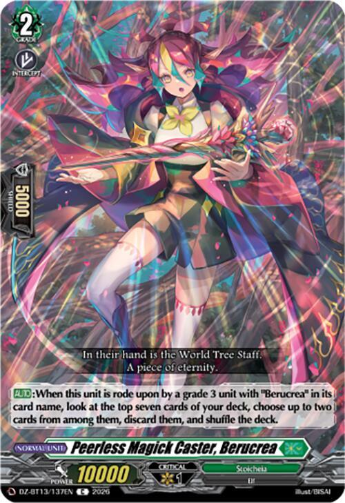 Peerless Magick Caster, Berucrea, DZ-BT13: Parallactic Clash DZ-BT13/137EN