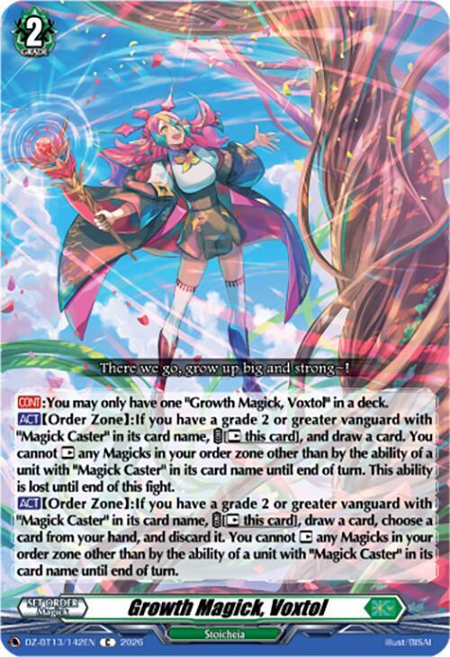 Growth Magick, Voxtol, DZ-BT13: Parallactic Clash DZ-BT13/142EN