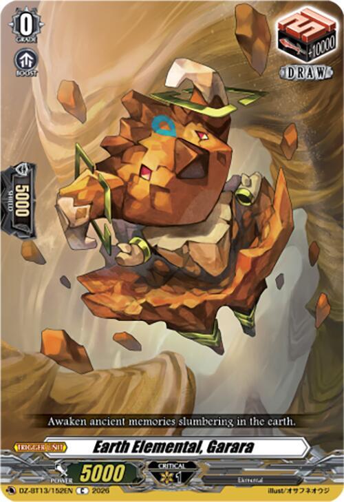 Earth Elemental, Garara, DZ-BT13: Parallactic Clash DZ-BT13/152EN