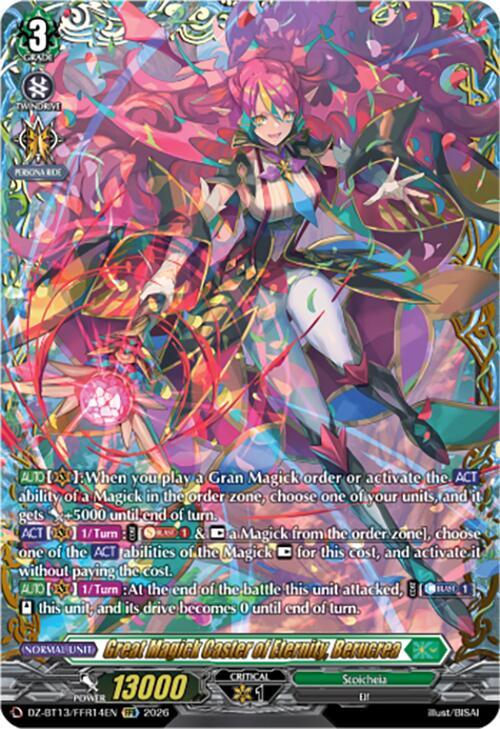 Great Magick Caster of Eternity, Berucrea (FFR), DZ-BT13: Parallactic Clash DZ-BT13/FFR14EN
