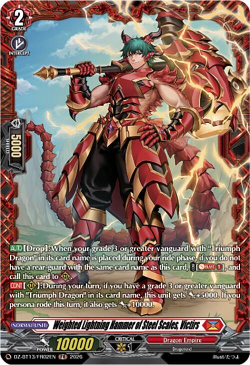 Weighted Lightning Hammer of Steel Scales, Victirs (FR), DZ-BT13: Parallactic Clash DZ-BT13/FR02EN