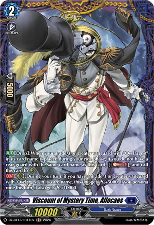 Viscount of Mystery Time, Allocaes (FR), DZ-BT13: Parallactic Clash DZ-BT13/FR11EN