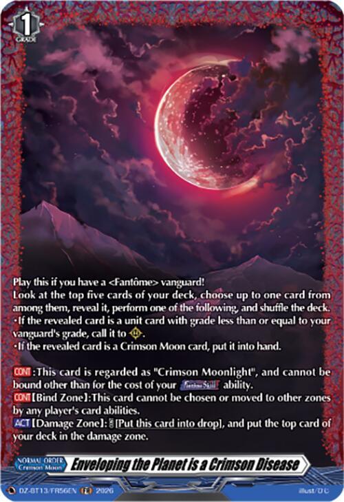 Enveloping the Planet is a Crimson Disease (FR), DZ-BT13: Parallactic Clash DZ-BT13/FR56EN