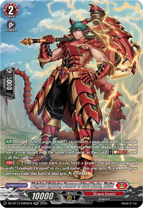 Weighted Lightning Hammer of Steel Scales, Victirs (SR), DZ-BT13: Parallactic Clash DZ-BT13/SR05EN