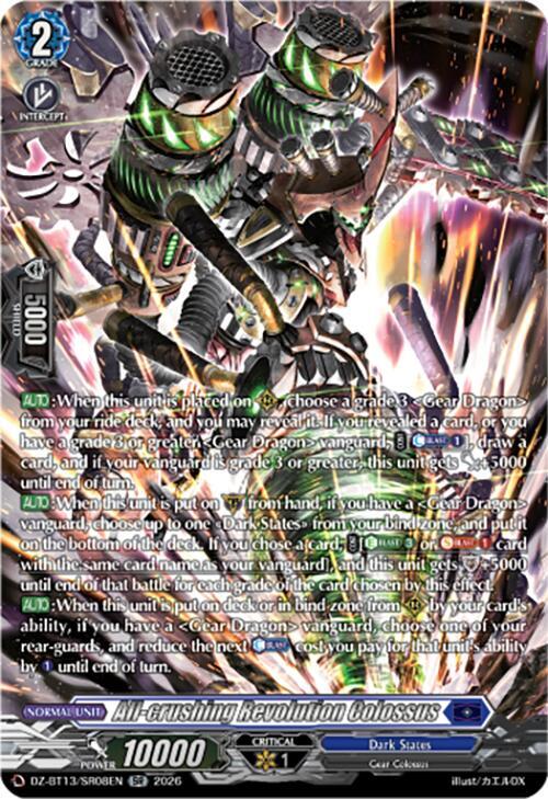 All-crushing Revolution Colossus (SR), DZ-BT13: Parallactic Clash DZ-BT13/SR08EN