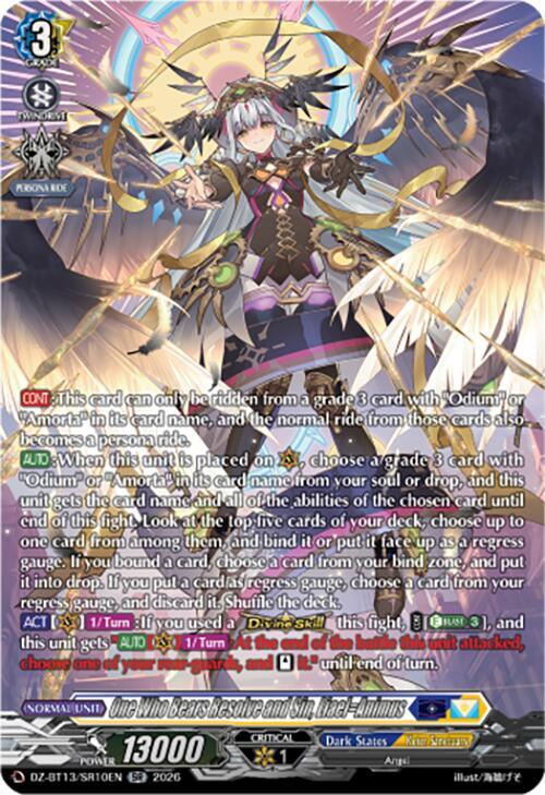 One Who Bears Resolve and Sin, Liael=Animus (SR), DZ-BT13: Parallactic Clash DZ-BT13/SR10EN