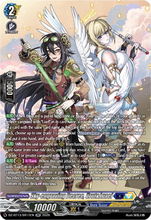 Sky-engraving Decree, Urut&Luael (SR), DZ-BT13: Parallactic Clash DZ-BT13/SR11EN