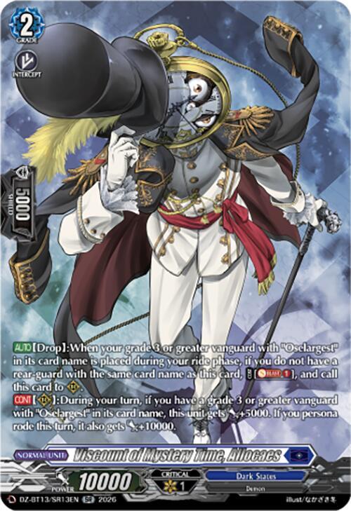 Viscount of Mystery Time, Allocaes (SR), DZ-BT13: Parallactic Clash DZ-BT13/SR13EN