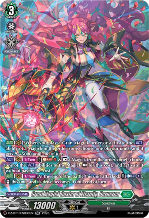 Great Magick Caster of Eternity, Berucrea (SR), DZ-BT13: Parallactic Clash DZ-BT13/SR30EN