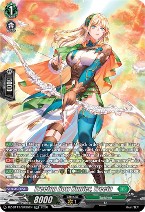 Treetop Bow Hunter, Treeta (SR), DZ-BT13: Parallactic Clash DZ-BT13/SR36EN