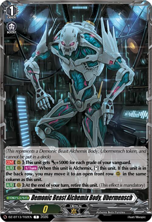 Demonic Beast Alchemix Body, Ubermensch, DZ-BT13: Parallactic Clash DZ-BT13/T02EN