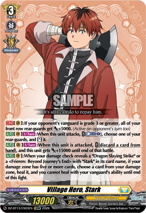 Village Hero, Stark, DZ-BT13: Parallactic Clash DZ-BT13/EX03EN