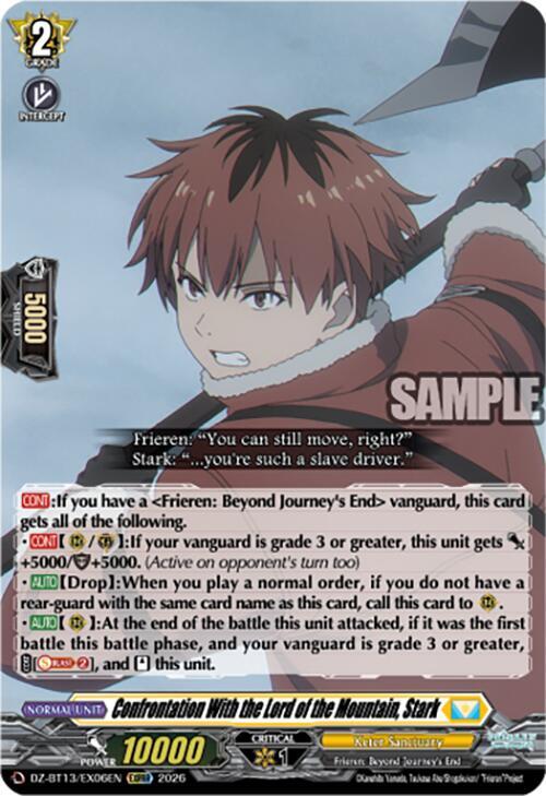 Confrontation With the Lord of the Mountain, Stark, DZ-BT13: Parallactic Clash DZ-BT13/EX06EN