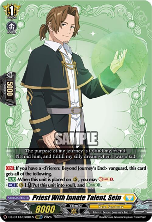 Priest With Innate Talent, Sein, DZ-BT13: Parallactic Clash DZ-BT13/EX08EN