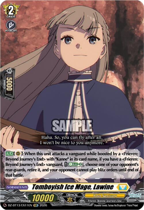 Tomboyish Ice Mage, Lawine, DZ-BT13: Parallactic Clash DZ-BT13/EX11EN