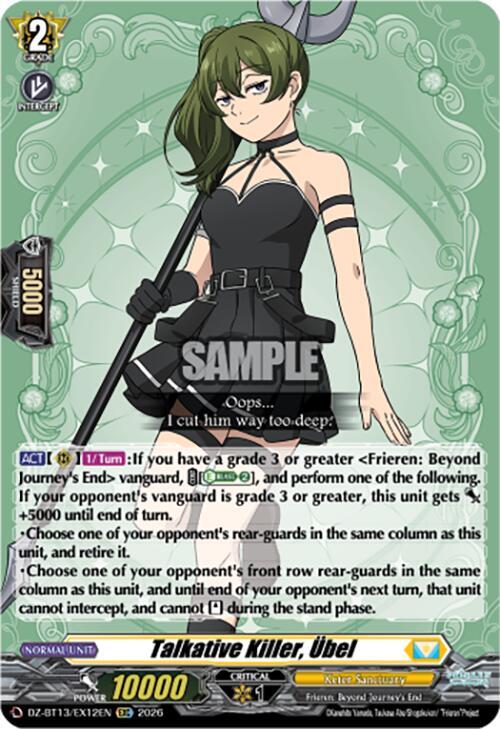 Talkative Killer, Ubel, DZ-BT13: Parallactic Clash DZ-BT13/EX12EN