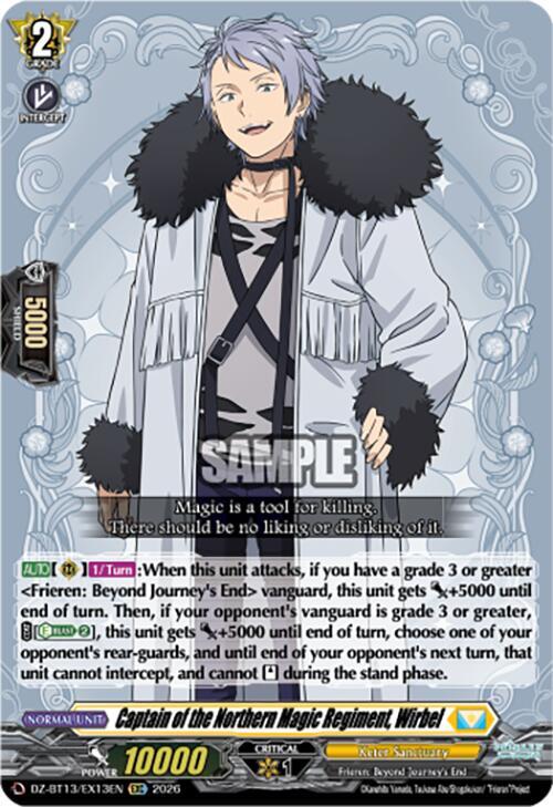 Captain of the Northern Magic Regiment, Wirbel, DZ-BT13: Parallactic Clash DZ-BT13/EX13EN