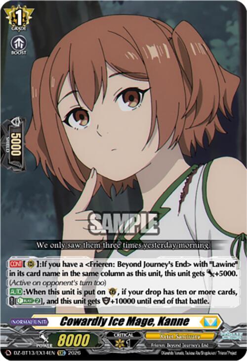 Cowardly Ice Mage, Kanne, DZ-BT13: Parallactic Clash DZ-BT13/EX14EN