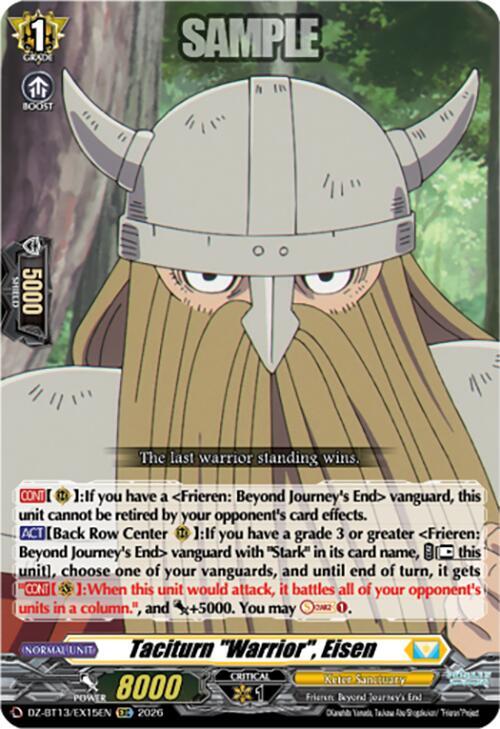 Taciturn "Warrior", Eisen, DZ-BT13: Parallactic Clash DZ-BT13/EX15EN