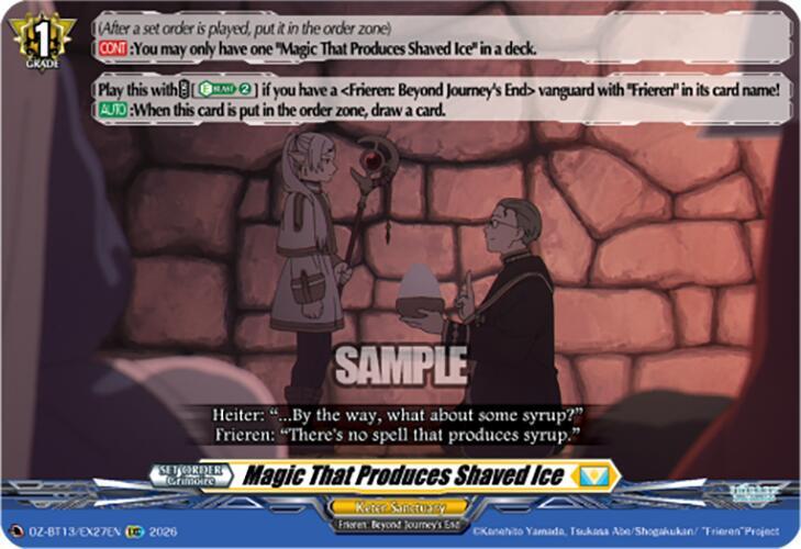 Magic That Produces Shaved Ice, DZ-BT13: Parallactic Clash DZ-BT13/EX27EN