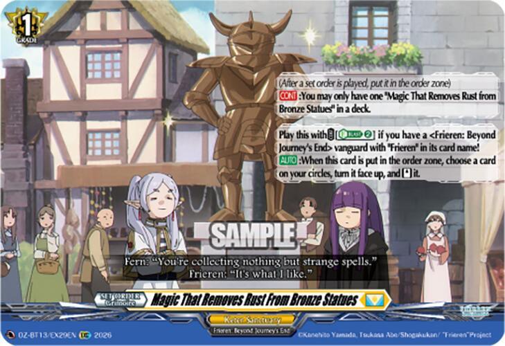 Magic That Removes Rust From Bronze Statues, DZ-BT13: Parallactic Clash DZ-BT13/EX29EN