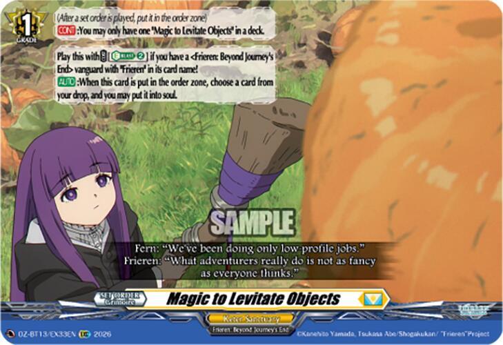 Magic to Levitate Objects, DZ-BT13: Parallactic Clash DZ-BT13/EX33EN