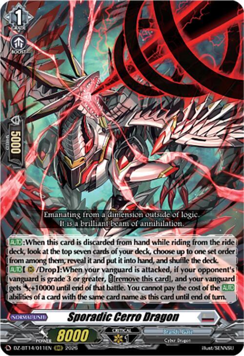 Sporadic Cerro Dragon, DZ-BT14: Envoys of the Crimson Moon DZ-BT14/011EN