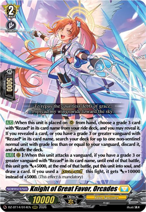Knight of Great Favor, Orcades, DZ-BT14: Envoys of the Crimson Moon DZ-BT14/014EN