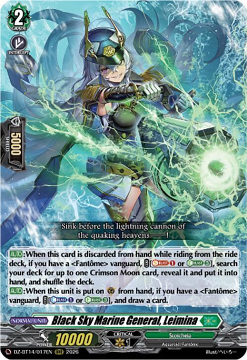 Black Sky Marine General, Leimina, DZ-BT14: Envoys of the Crimson Moon DZ-BT14/017EN