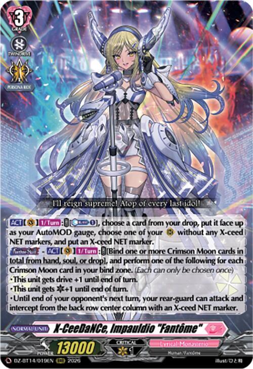 X-CeeDaNCe, Impauldio "Fantome", DZ-BT14: Envoys of the Crimson Moon DZ-BT14/019EN