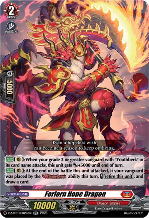 Forlorn Hope Dragon, DZ-BT14: Envoys of the Crimson Moon DZ-BT14/024EN