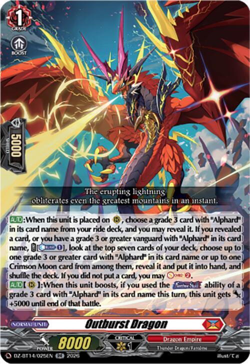 Outburst Dragon, DZ-BT14: Envoys of the Crimson Moon DZ-BT14/025EN