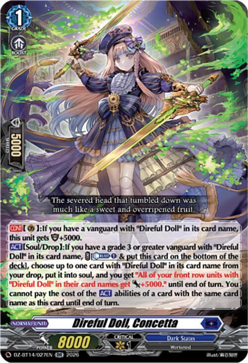 Direful Doll, Concetta, DZ-BT14: Envoys of the Crimson Moon DZ-BT14/027EN