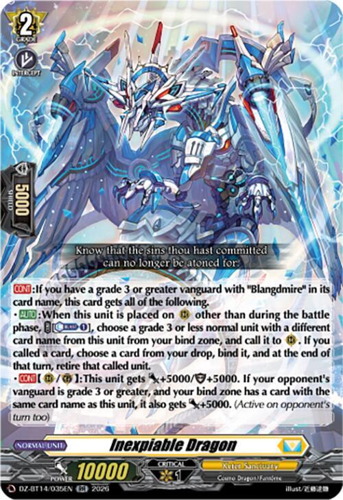 Inexpiable Dragon, DZ-BT14: Envoys of the Crimson Moon DZ-BT14/035EN