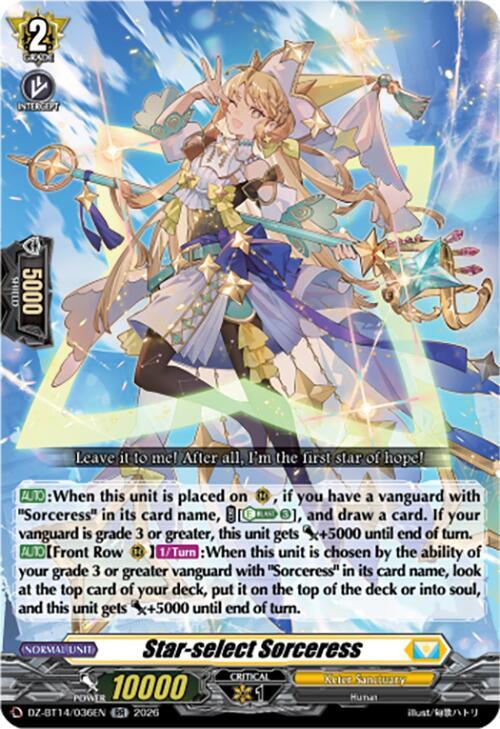 Star-select Sorceress, DZ-BT14: Envoys of the Crimson Moon DZ-BT14/036EN