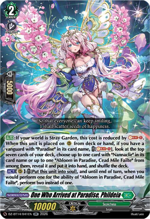 One Who Arrived at Paradise, Phildeia, DZ-BT14: Envoys of the Crimson Moon DZ-BT14/041EN